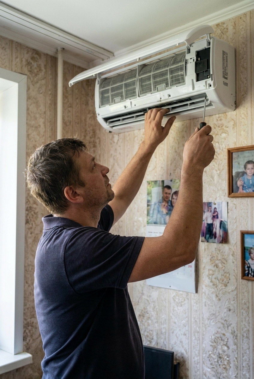 Ремонт кондиционера на дому